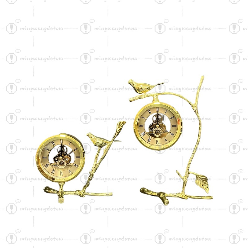 Office Lighting Decor - Modern Light Luxury High-End Table Clock,