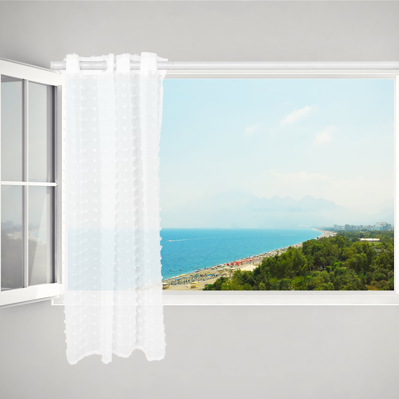 White Dot Sheer Curtain Light  - Kitchen Decor Lighting recension och pris