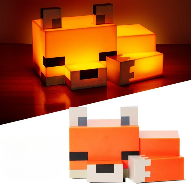 Cute Fox Night Light Hot New G - Lighting Decor Minecraft recension och pris