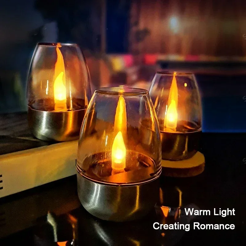 LED Solar Candles Light Flamel - Outdoor Lighting Wedding Decor recension och pris