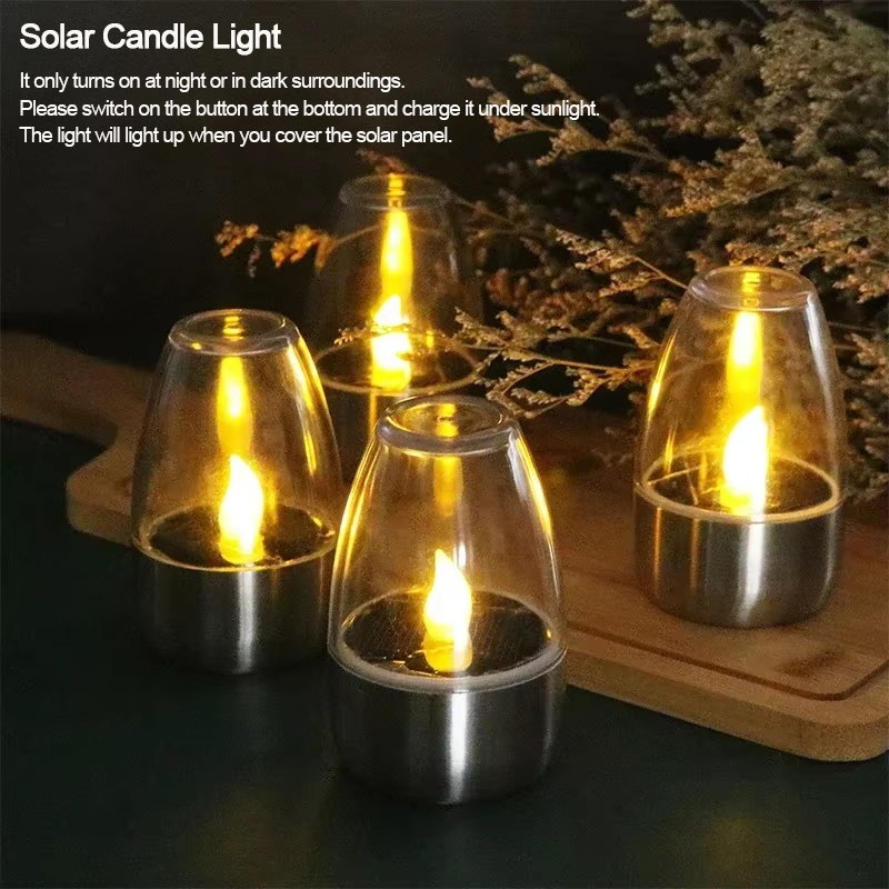 LED Solar Candles Light Flamel - Outdoor Lighting Wedding Decor recension och pris