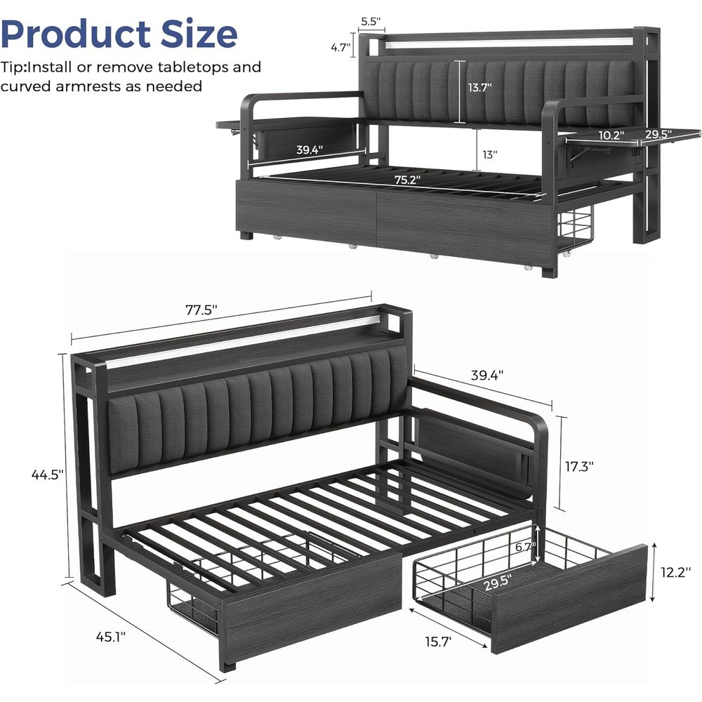 Jevol Twin Bed e with Storage  - Furniture Lighting & Decor Magazine recension och pris