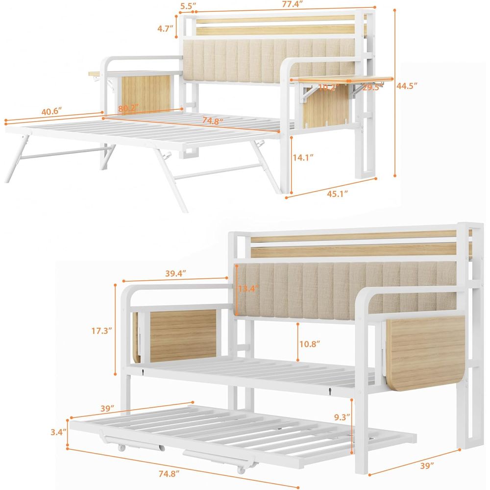 Daybed with Trundle and LED Li - Furniture Lighting & Decor Magazine recension och pris