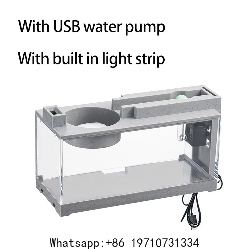 Aquarium Fish Tank Kit Built-i - Office Lighting Decor recension och pris