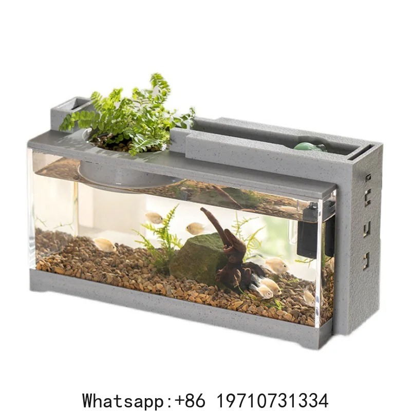 Aquarium Fish Tank Kit Built-i - Office Lighting Decor recension och pris
