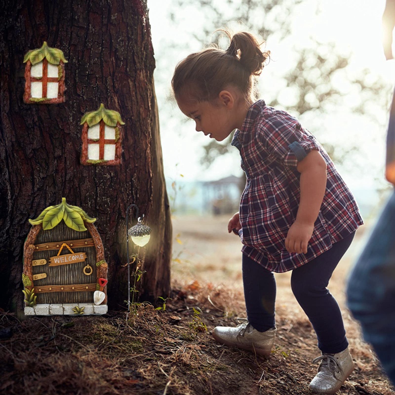 Miniature Fairy Gnome Home Win - Home Decor Lighting Tree recension och pris
