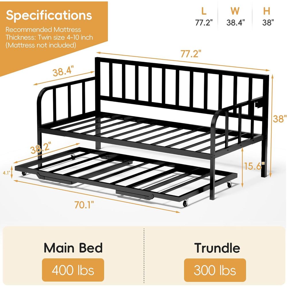 MU Daybed with Up Trundle, Twi - Furniture Lighting & Decor Magazine recension och pris