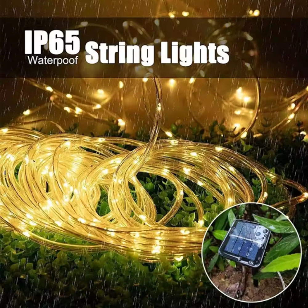 Solar Outdoor LED Tube Rope Ga - Outdoor Lighting Wedding Decor recension och pris