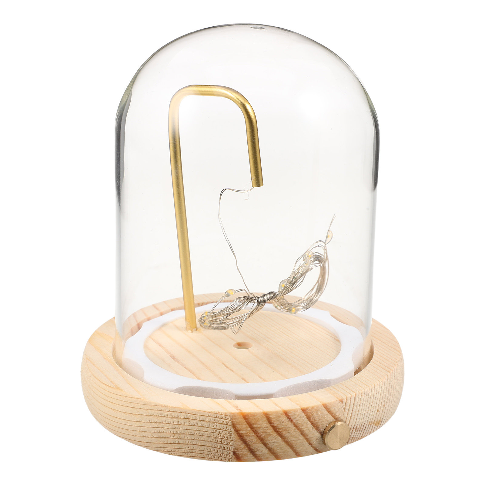 Glass Cloche Display Dome with - Office Lighting Decor recension och pris