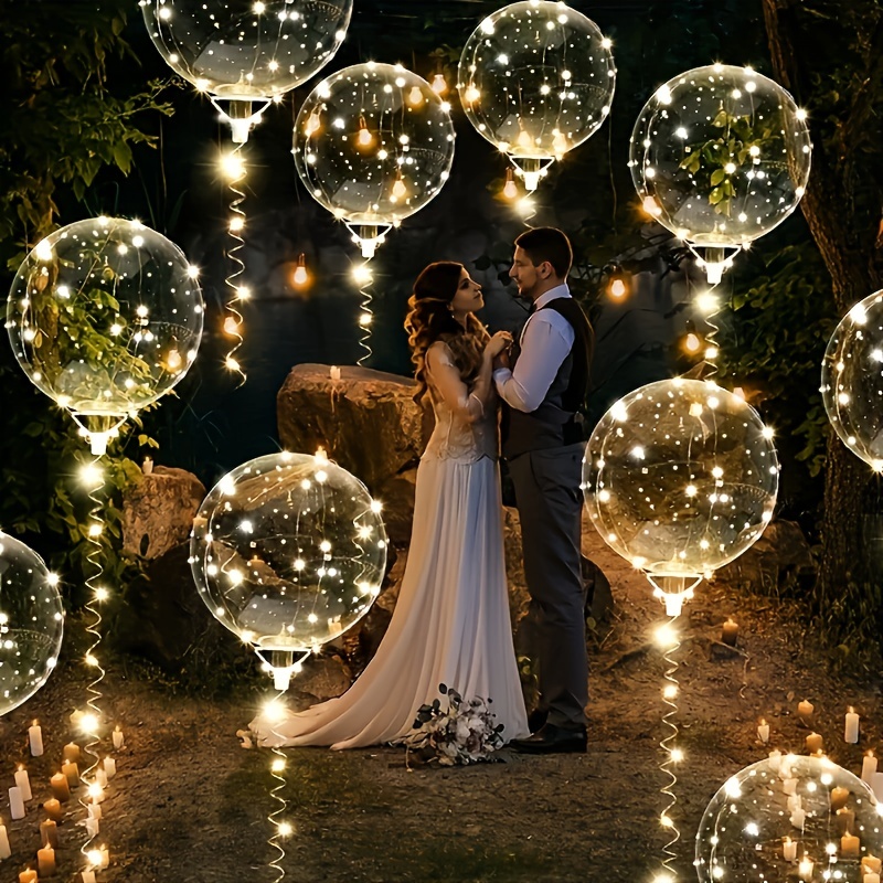 20pcs Set Bobo Balloons with L - Outdoor Lighting Wedding Decor recension och pris