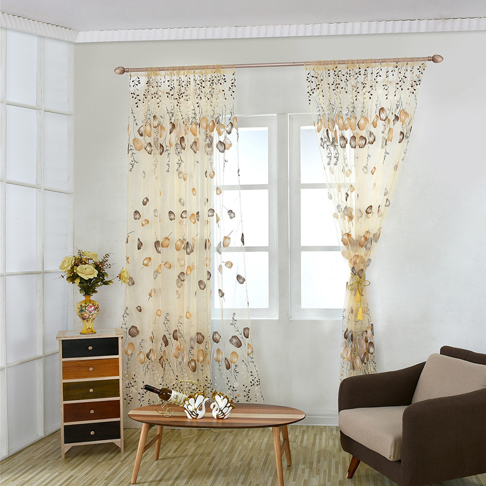 100x200cm Tulip Voile Curtains - Kitchen Decor Lighting recension och pris