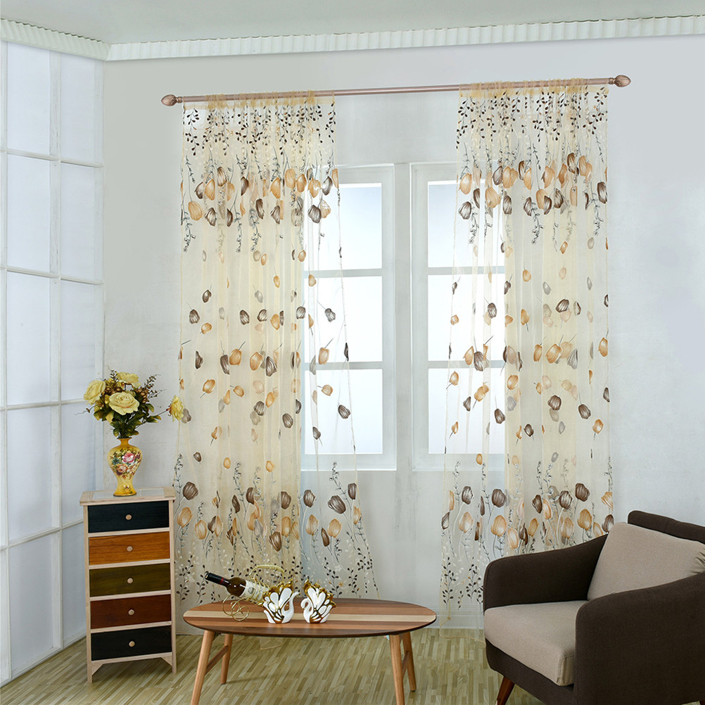 100x200cm Tulip Voile Curtains - Kitchen Decor Lighting recension och pris