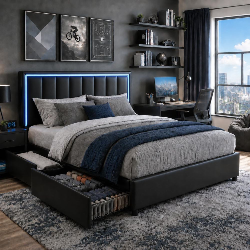 IMMERSTABLE Queen Size Bed e w - Furniture Lighting & Decor Magazine recension och pris