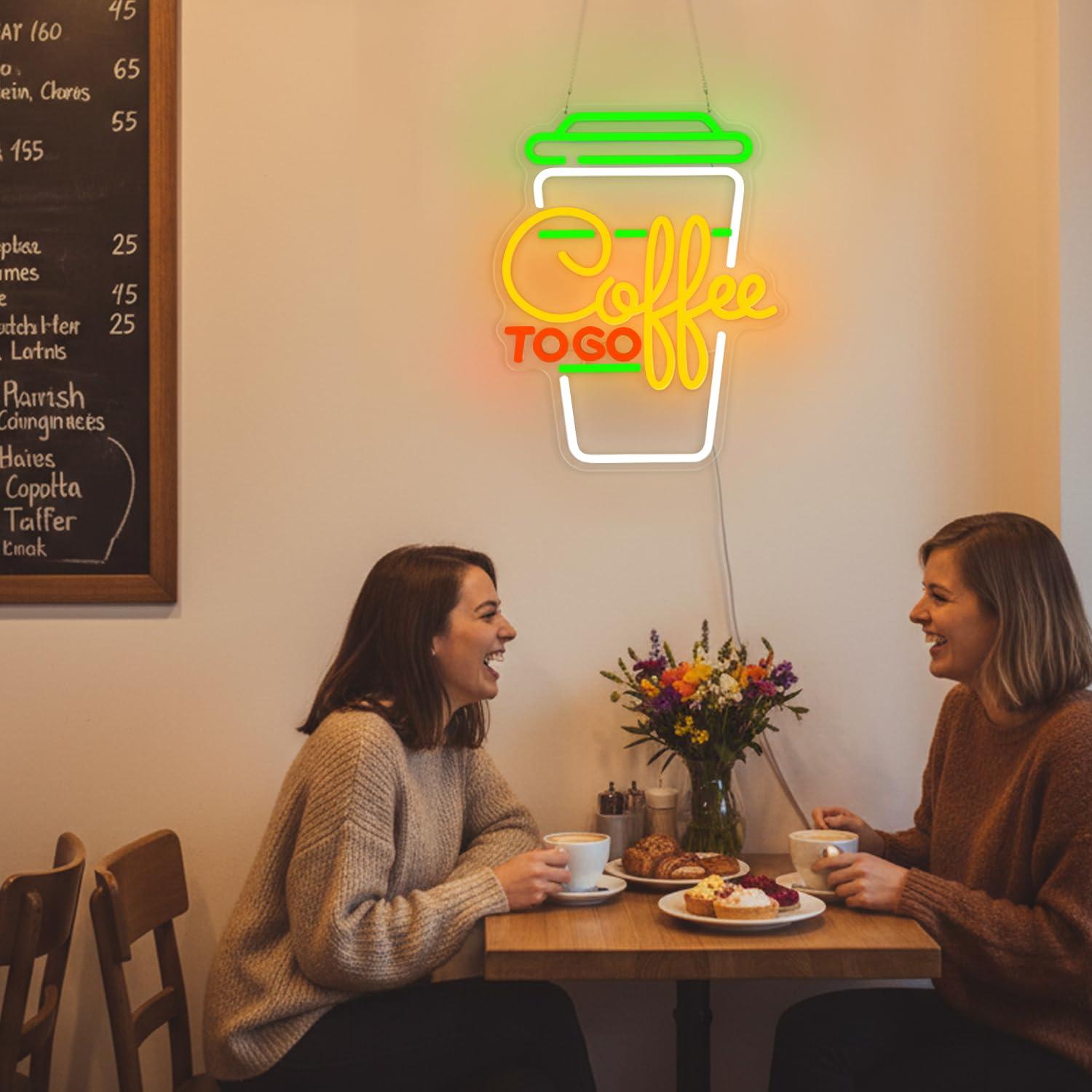 Coffee Neon Sign USB Dimmable  - Kitchen Decor Lighting recension och pris