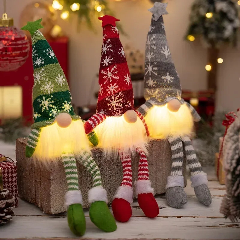 Christmas Faceless Doll Gnome  - Home Decor Lighting Tree recension och pris