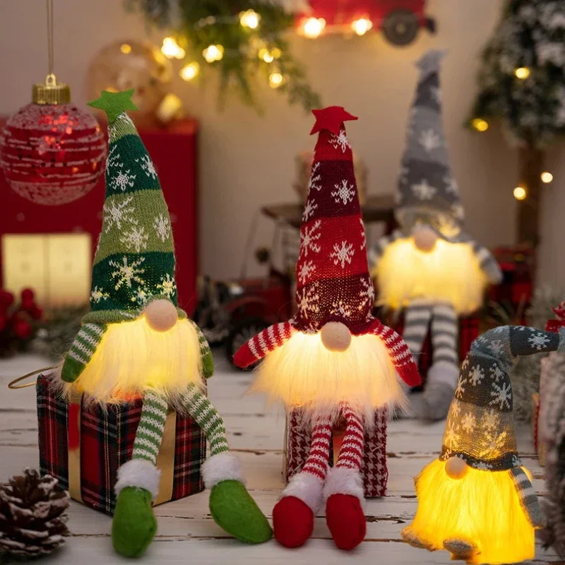 Christmas Faceless Doll Gnome  - Home Decor Lighting Tree recension och pris