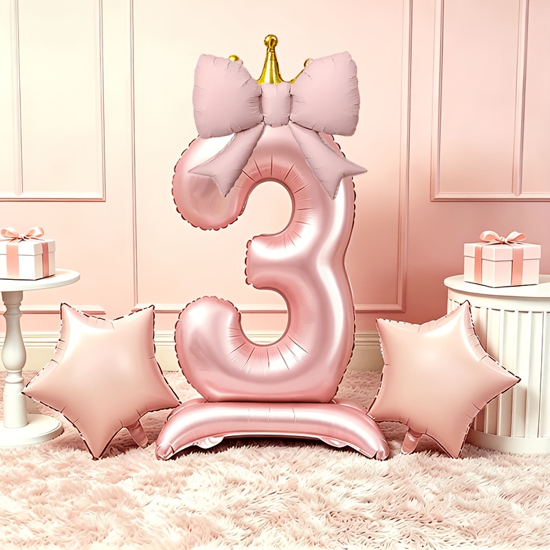 Light Luxury Pink 3D Balloons  - Lighting Decor Photos recension och pris