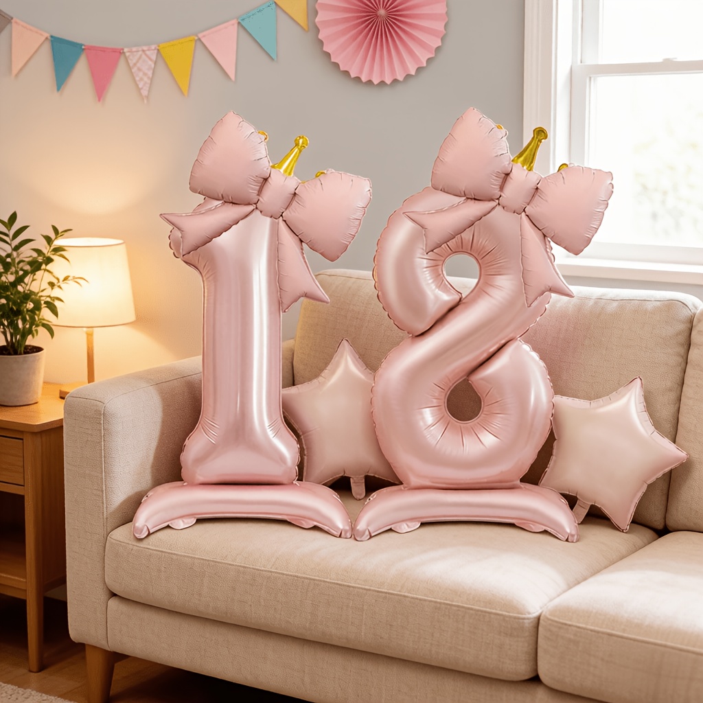 Light Luxury Pink 3D Balloons  - Lighting Decor Photos recension och pris