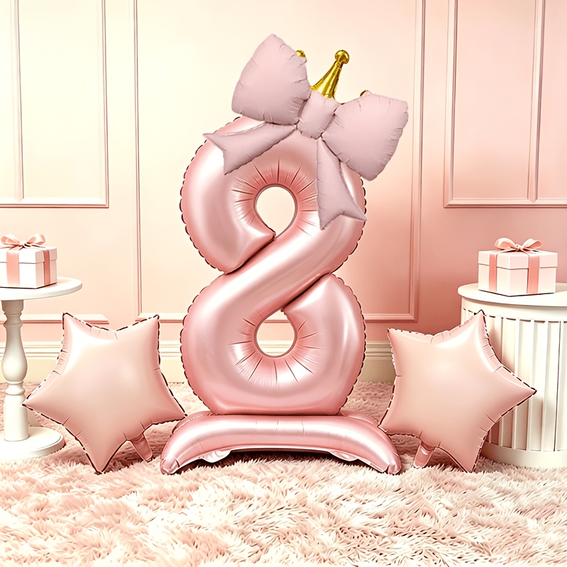 Light Luxury Pink 3D Balloons  - Lighting Decor Photos recension och pris