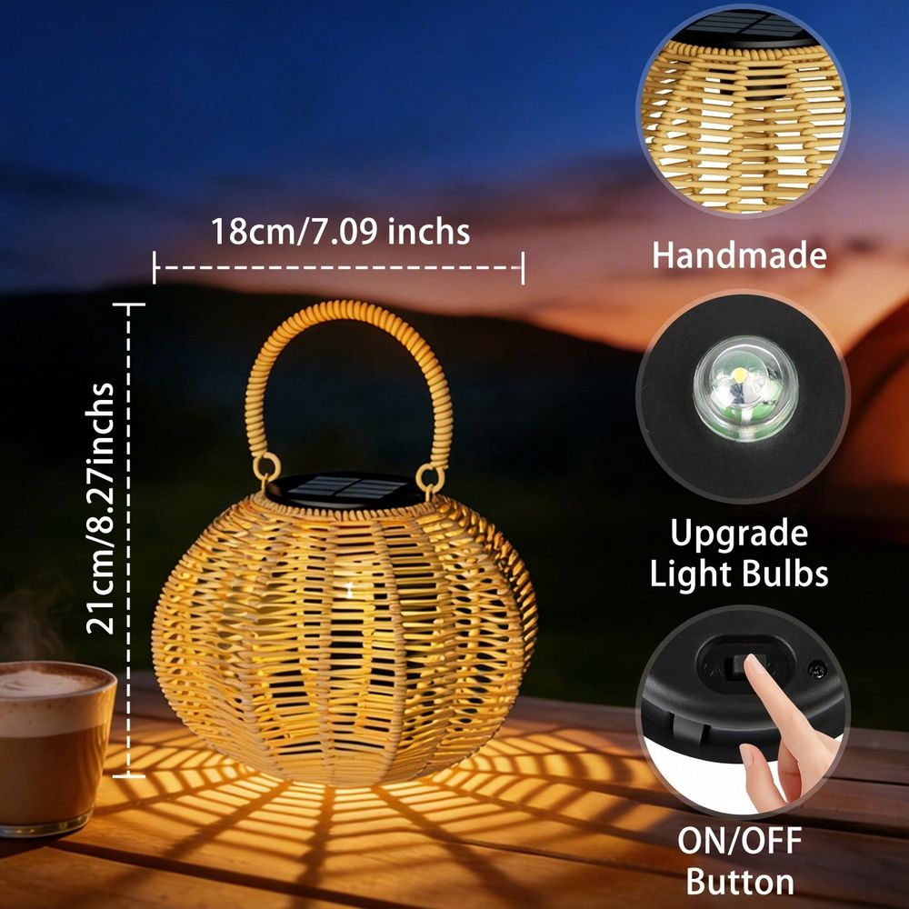 Rattan Solar Ambient Light For - Outdoor Lighting Wedding Decor recension och pris