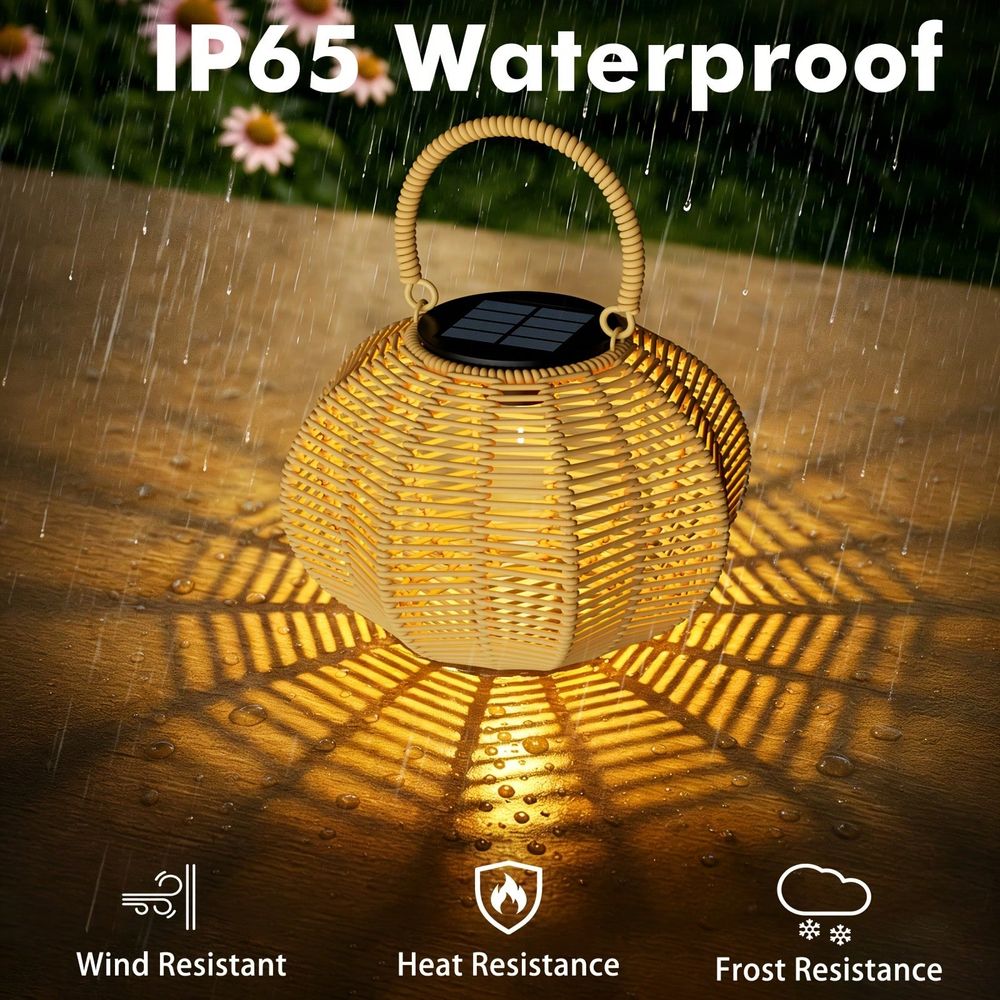 Rattan Solar Ambient Light For - Outdoor Lighting Wedding Decor recension och pris