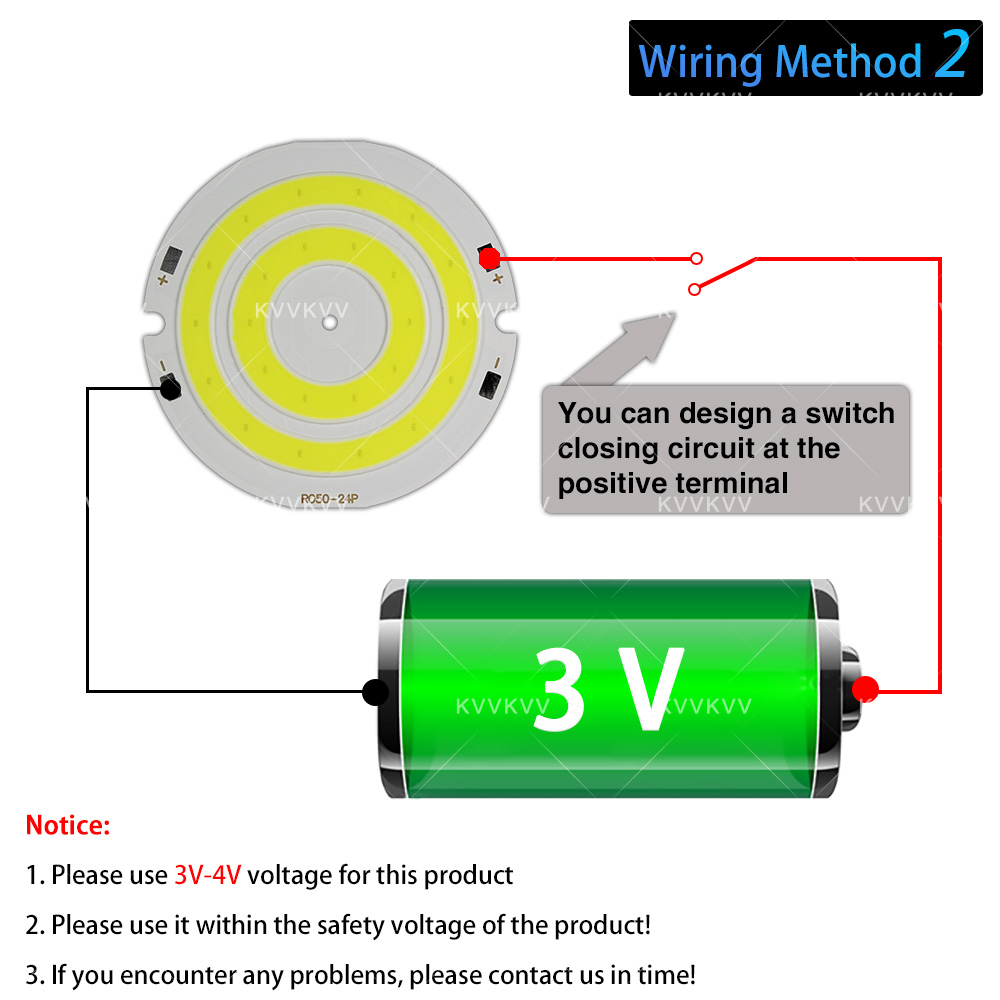3V 4V Round COB LED Lamp Parts - Lighting Decor House recension och pris