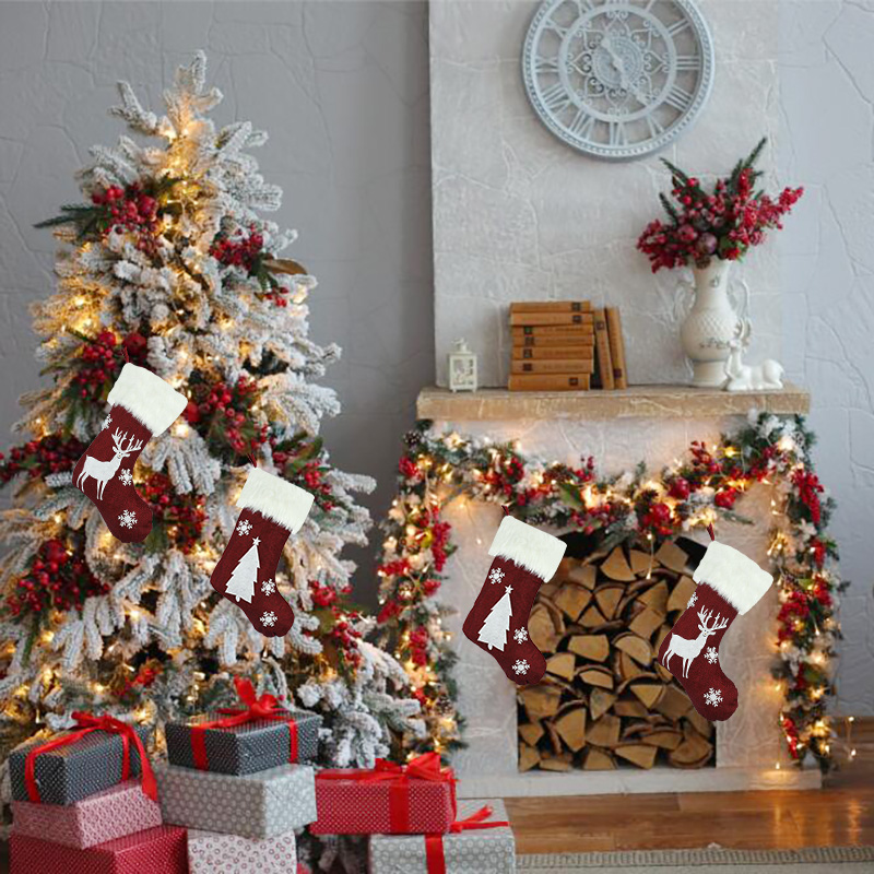 Christmas Socks With Led Light - Home Decor Lighting Tree recension och pris