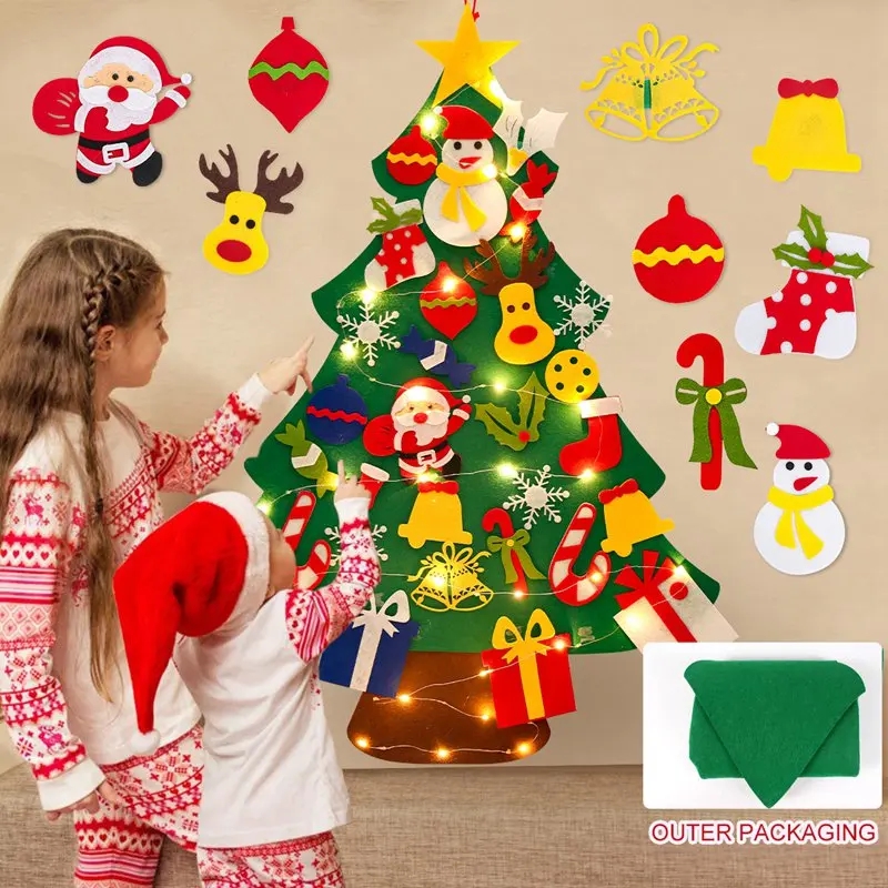 DIY Felt Christmas Tree with L - Home Decor Lighting Tree recension och pris