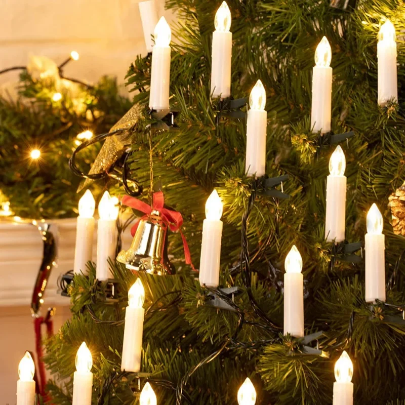 Flameless Taper Christmas Cand - Home Decor Lighting Tree recension och pris