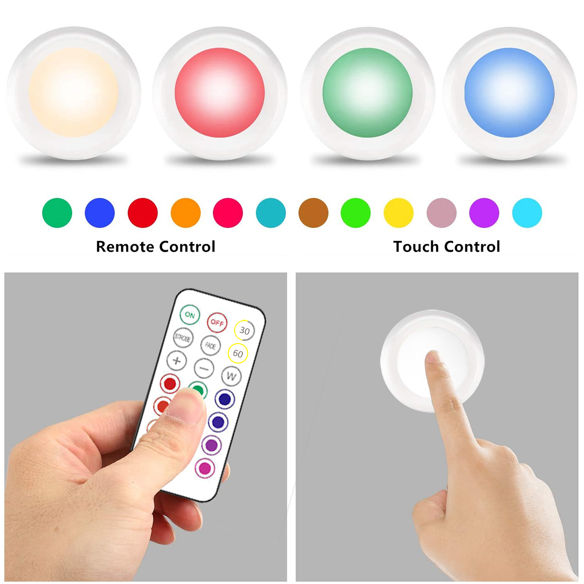 13 Color RGB LED Under Cabinet - Kitchen Decor Lighting recension och pris