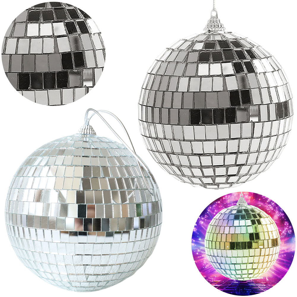 6pcs 4/6/10cm Mirror Disco Bal - Home Decor Lighting Tree recension och pris