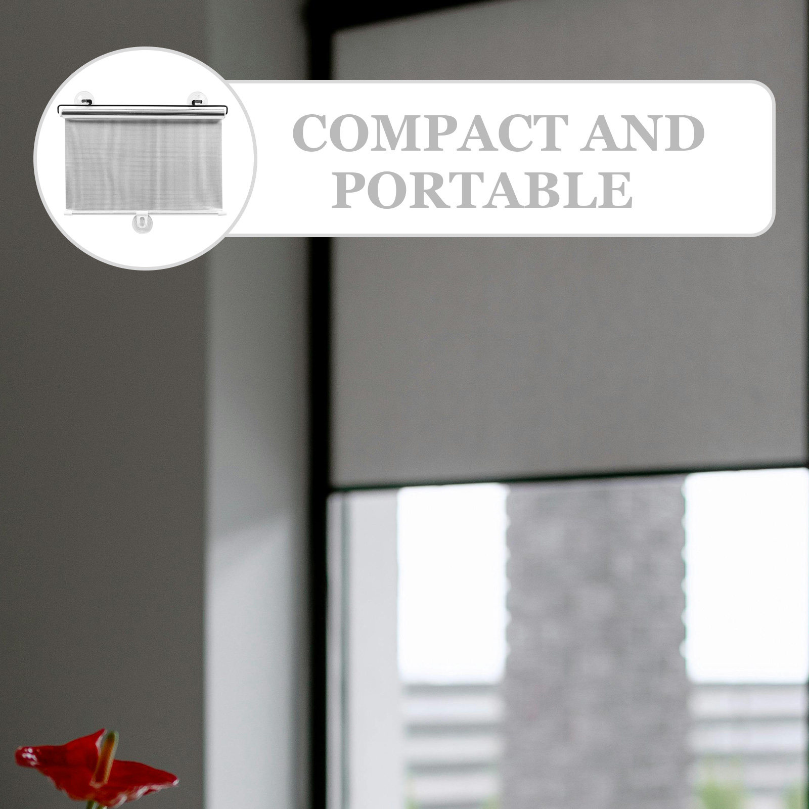Suction Cup Window Shade Black - Kitchen Decor Lighting recension och pris