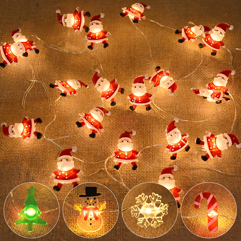 2M 20LED Santa Claus Snowflake - Home Decor Lighting Tree recension och pris