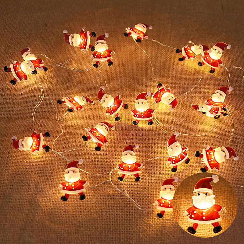 2M 20LED Santa Claus Snowflake - Home Decor Lighting Tree recension och pris