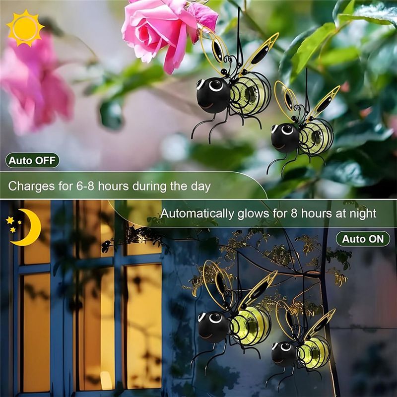 AS94-Solar Bee Simulation Ligh - Lighting Bug Decor recension och pris